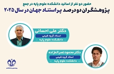 پـژوهـشگـران دو درصـد  پـراستنـاد جهـان در سال 2025